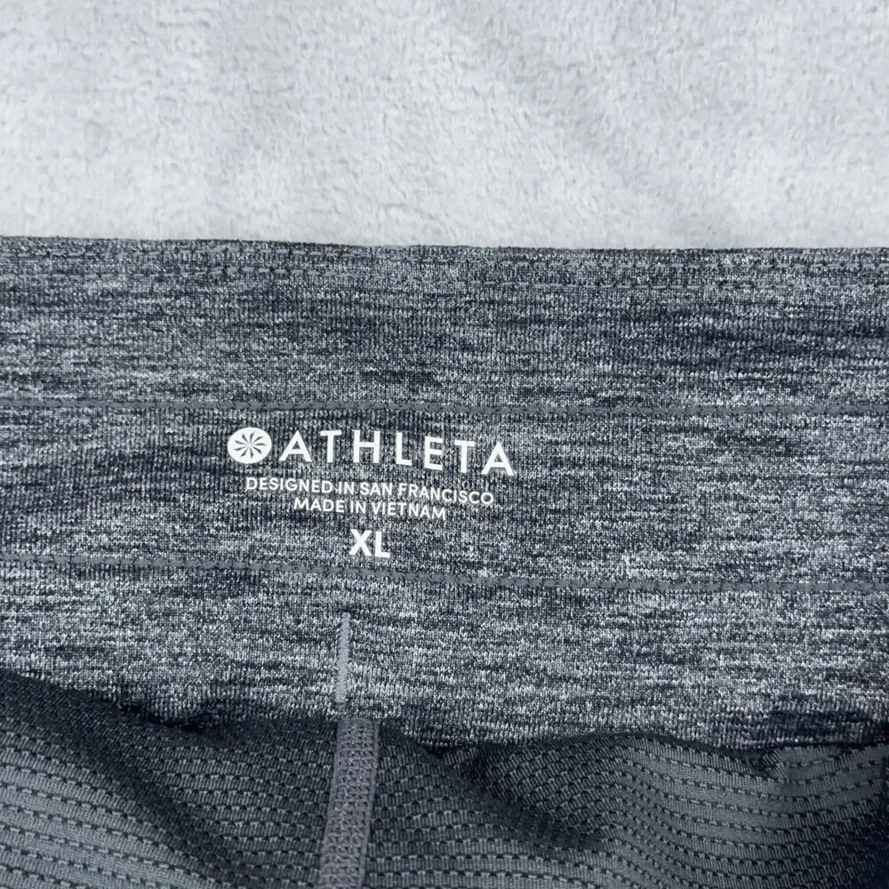 Athleta Metro Downtown Skort Womens Size XL Heathered Gray Pockets Tennis Golf